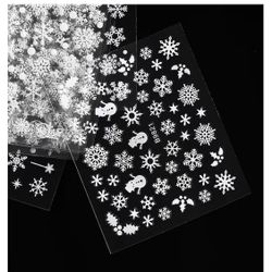 30 Sheet Snowflake Nail Stickers for Nail Art Decals