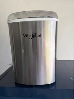 Whirlpool Ice Maker / Máquina de Hielo Portátil Acero Inoxidable