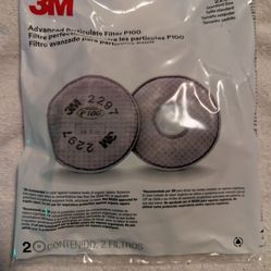 Sealed New - Lot of 48x 3M Respirator P100 Filter Replacements 2297 Standard Size