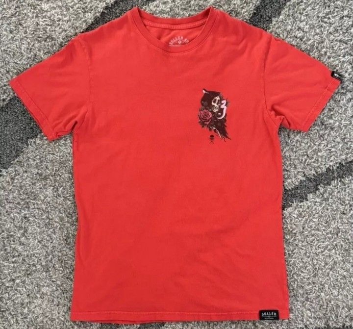 Men's Sullen Art Collective Graphic Short Sleeve T-shirt Size Medium Red