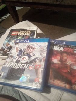 Videos games from several consoles. Titles and systems are mentioned on the paper