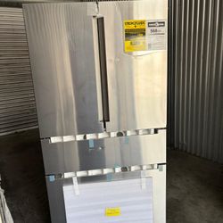 BOSCH 800 Series French Door Bottom Mount Refrigerator 36'' Stainless steel (with anti-fingerprint)