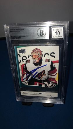 ADIN HILL ROOKIE AUTO BGC 10