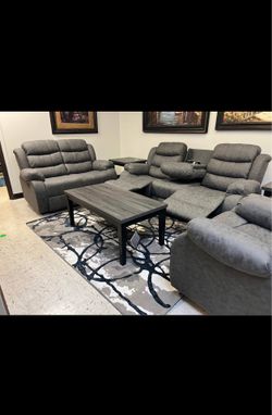 NEW RECLINING SOFA, LOVESEAT WITH RECLINER, INCLUDING FREE DELIVERY ORDER HERE PAY UPON ARRIVAL