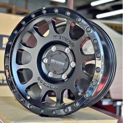 Method MR305 Double Black 17x8.5 6x139.7 +0 Wheels Tires Silverado Tacoma 4Runner Fjcruiser GX460