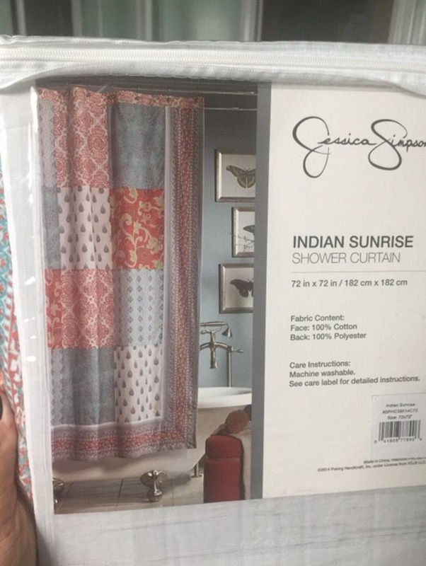 Indian Sunrise Jessica Simpson Shower Curtain