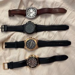 4 Mens Michael Kors Watches Lot