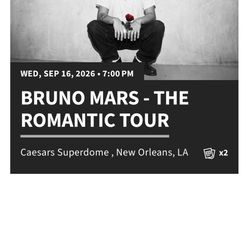 Bruno Mars Tickets 