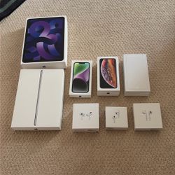 Apple Products empty boxes