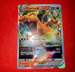Charizard VSTAR Holo Rare Card 18/172 Brilliant Stars VSTAR
