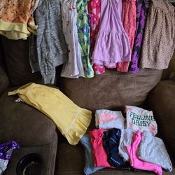 18 Piece Lot Girls 5T 5 5-6 Clothes  