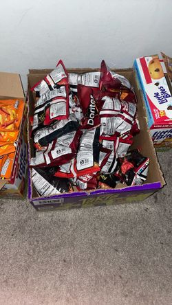 Box Of Spicy Dorito Chips