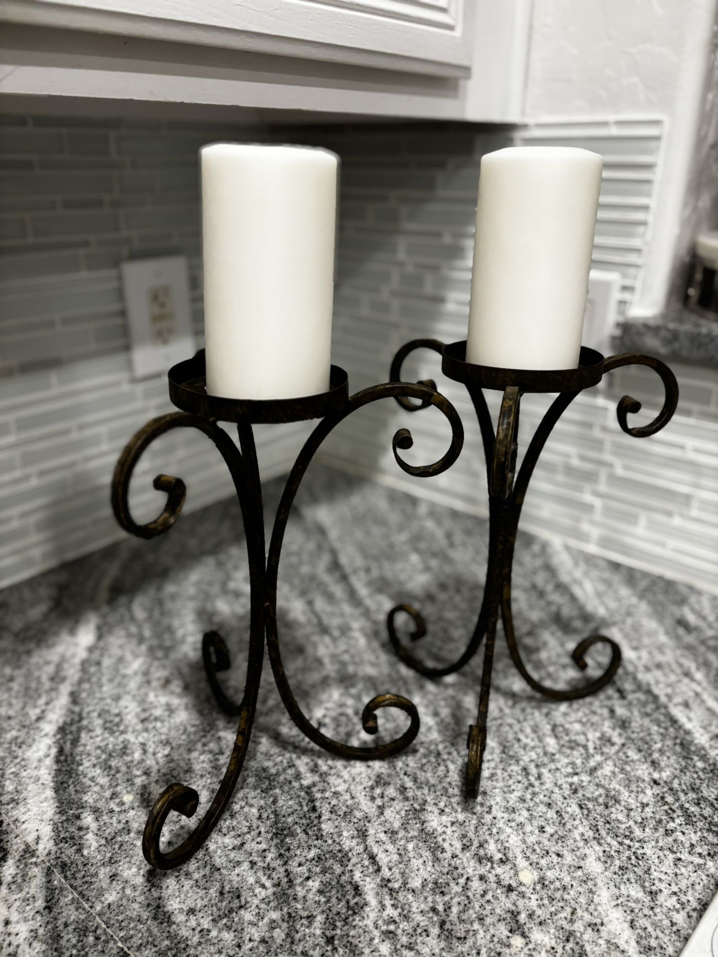 12” Metal Candle Holders