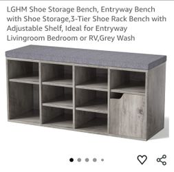 Shoe Storage Bench