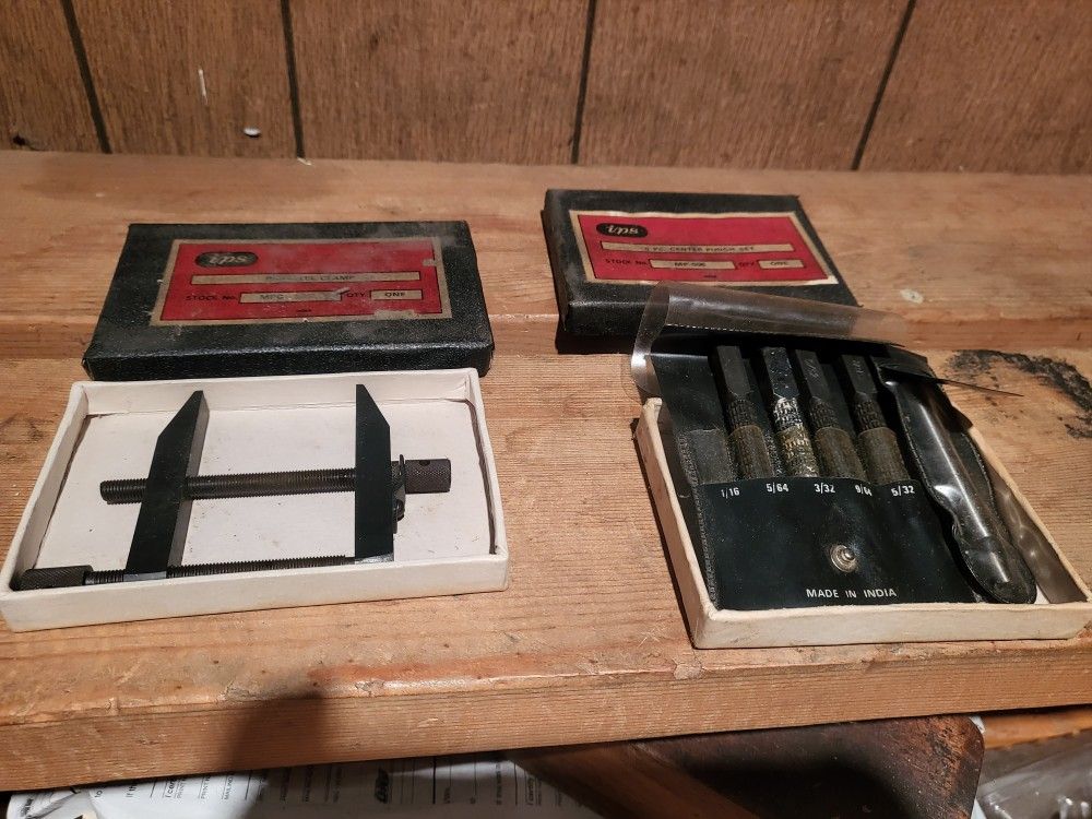 Ips Parallel Clamp Center Punch Tools Garage Shop Tooling Tool