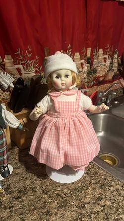 Porcelain Doll With Stand 