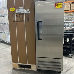 Polarman PLM-27FS 26 3/4" Reach-In Freezer with Single Solid Door, Bottom Mount, Stainless Steel, 23 cu. ft.