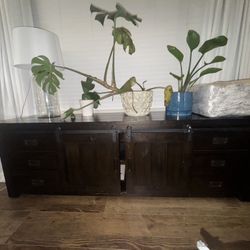 Brown black Sideboard Cabinet Tv Stand