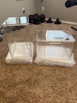 Clear shoe boxes