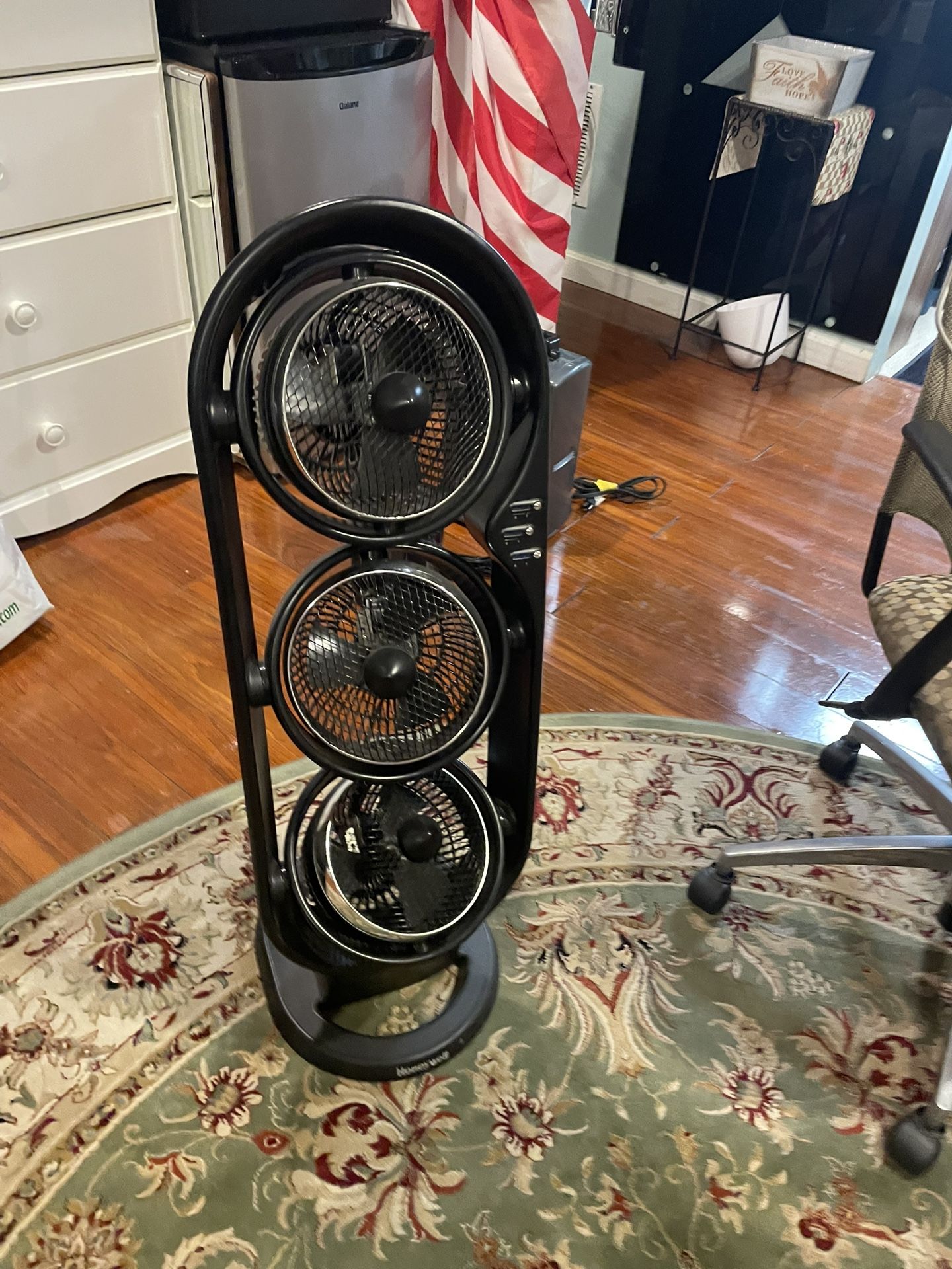 Triple-Head Tower Fan 