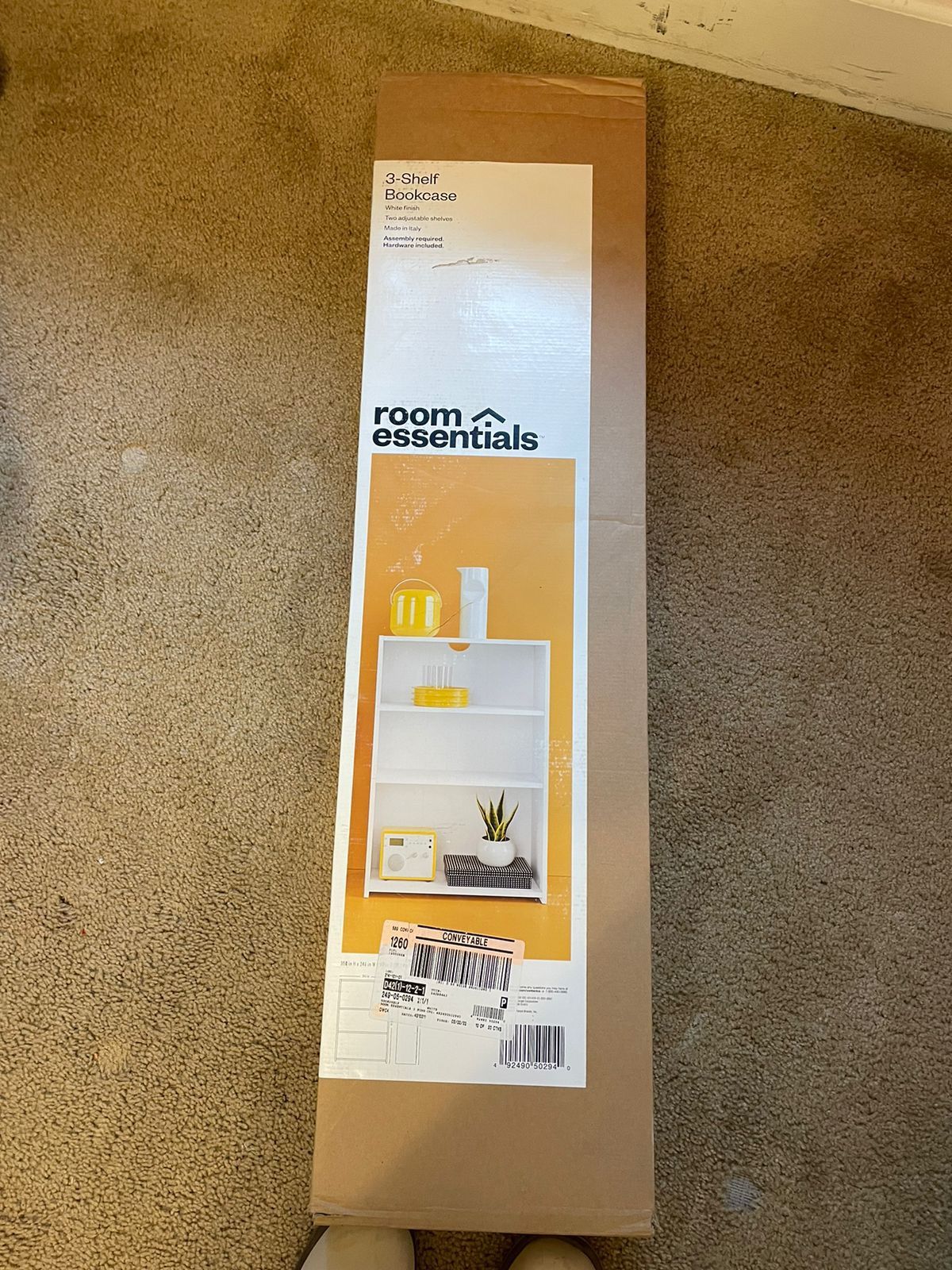 New Room Essentials 3-shelf Bookcase In The Box
