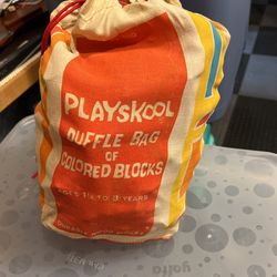 Playskool Bag Of Colored Blocks