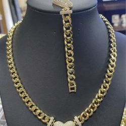   GOLD PLATE   CHAIN  SET, ..SET DE  CHAPA DE ORO