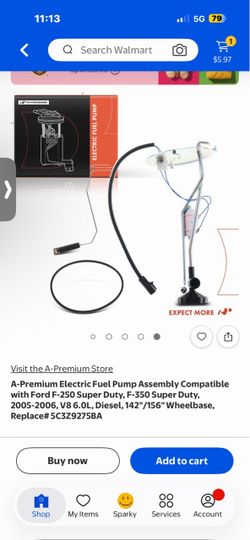 A-Premium Electric Fuel Pump Assembly Compatible with Ford F-250 Super Duty, F-350 Super Duty, 2005-2006,