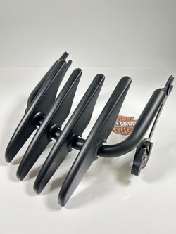 Harley-Davidson OEM Stealth Detachables Two-Up Luggage Rack 09-25 Touring. SM9KNT0394