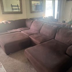 Large Sectional Couch With Ottoman 