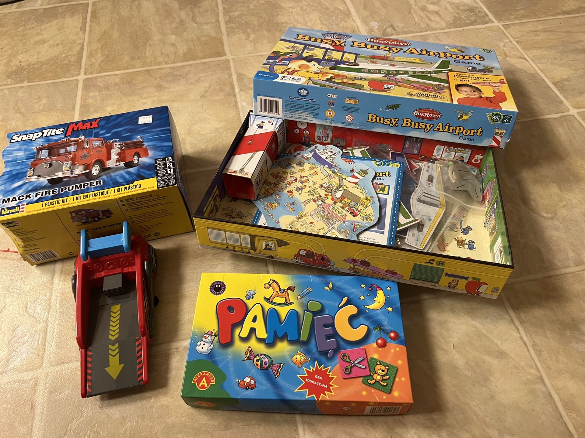 Games Busy Busy Airport And Polish Memory Game Plus Some Toys