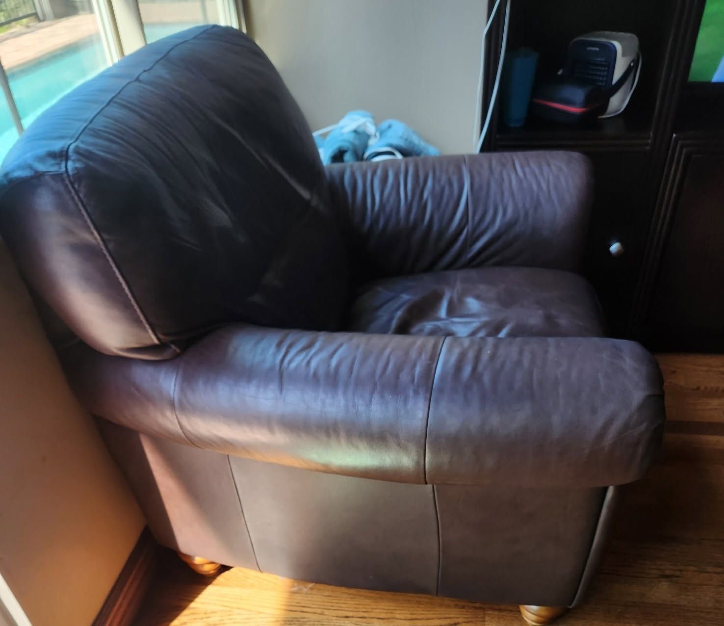 Genuine Leather Armchair