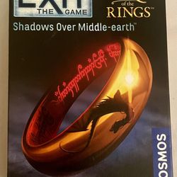 $10 Exit The Game Lord Of The Rings Shadows Over Middle-Earth At-home Escape Room Game 