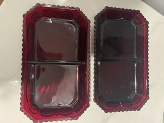 2 Avon 1876 Cape Cod Relish Dishes