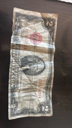 $2Dollar  bill red note