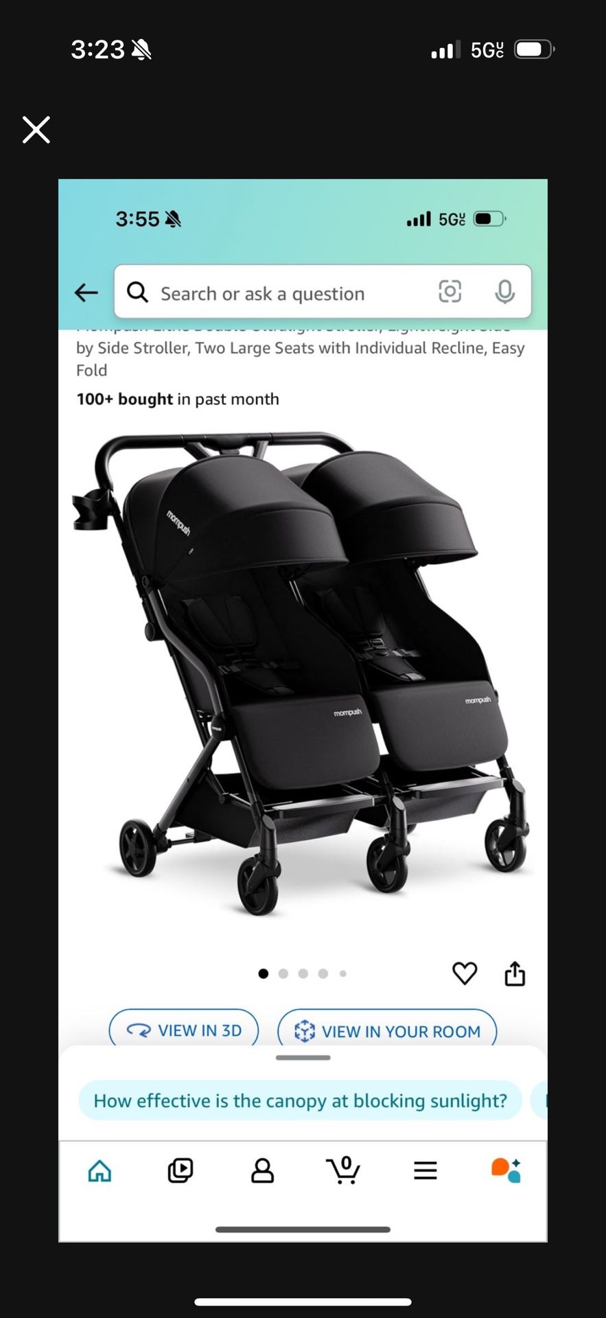 Mom Push Double Stroller