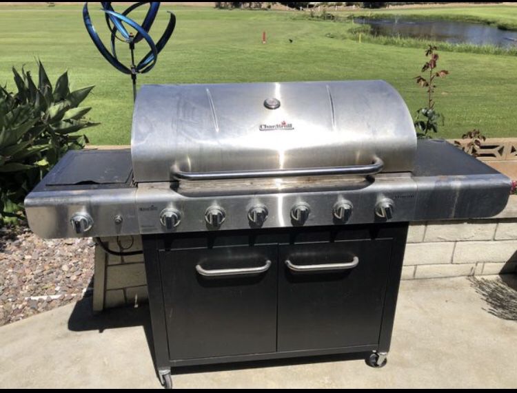bbq grill 6 burner with 2 sides