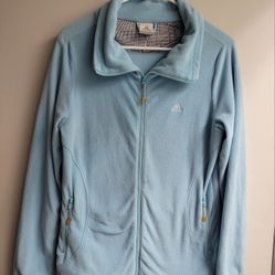 Adidas Light Blue Fleece Jacket 