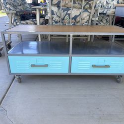 Pottery Barn Metal Locker TV Stand/Book Case