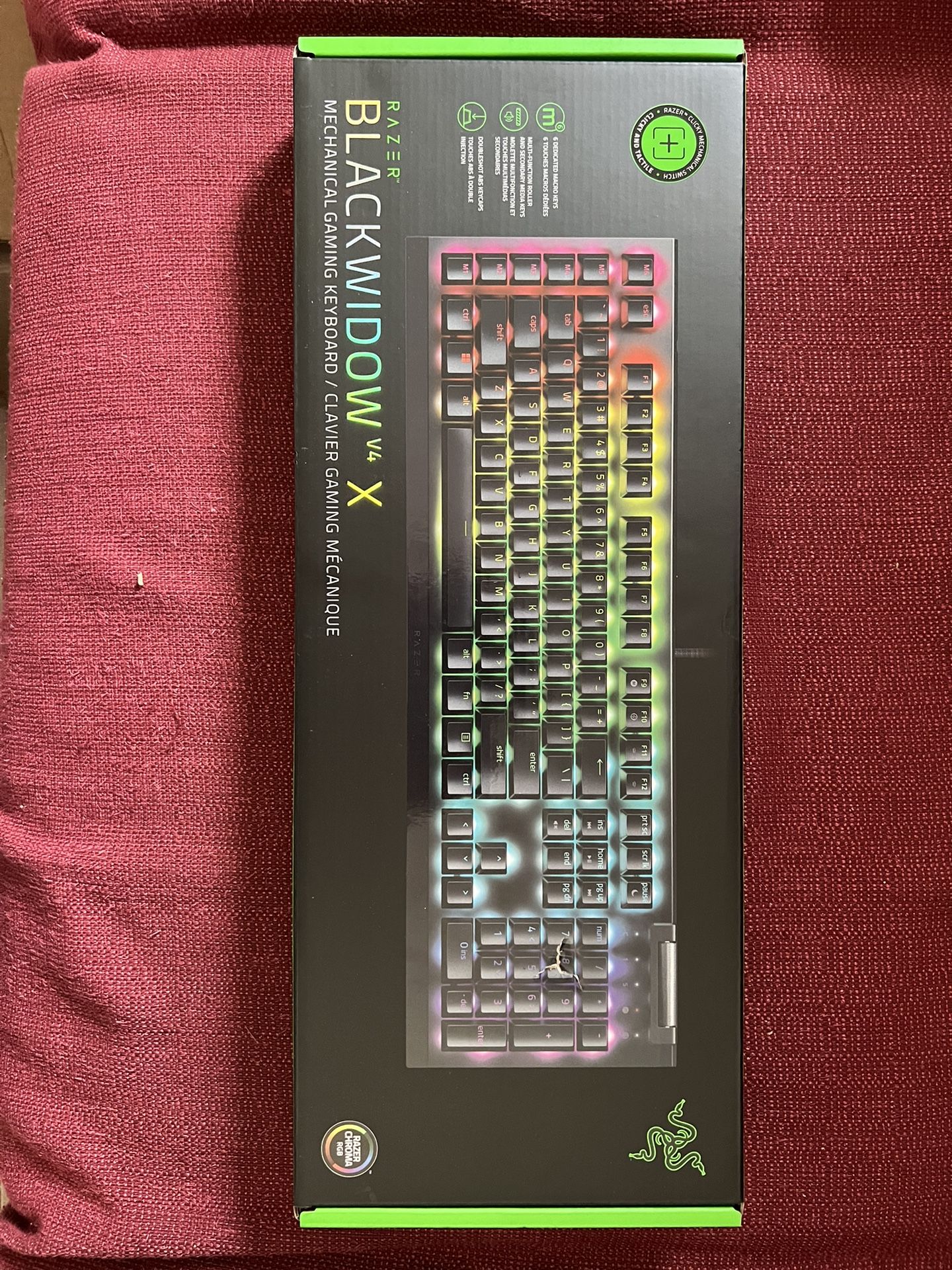 Razer BlackWidow V4 X Mechanical Gaming Keyboard with Razer Chroma RGB
