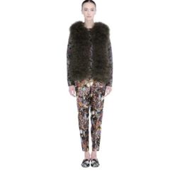 Valentino Green Marabou Fur Vest 💚