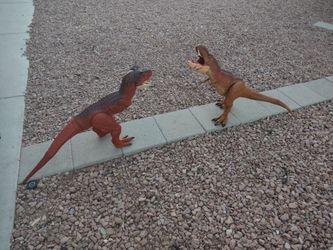 Large T-Rex Dinosaur Toy Figures Set of 2