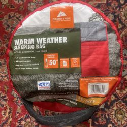 WARM WEATHER SLEEPING BAG 
