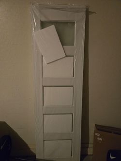 White Interior Door with Glass Panel
