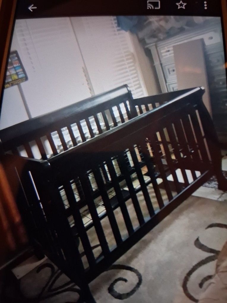 Baby Crib Sled Style 4 In 1