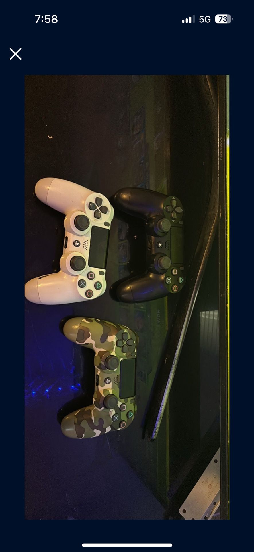 White Playstation 4 controller