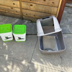Cat Litter Box And Accessories 