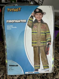 Toddler Firefighter Costume Spirit Halloween 3-4T