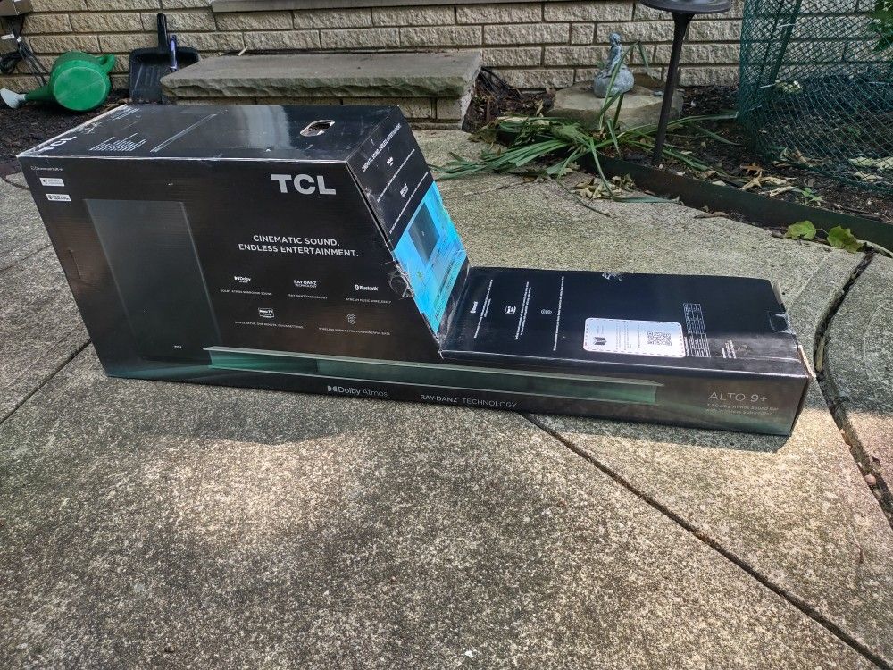 TCL Alto 9+ 3.1 Dolby Atmos Sound Bar with RAY·DANZ Technology, Wireless Subwoofer.