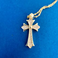 Gold Plated Chains With Cross Charms